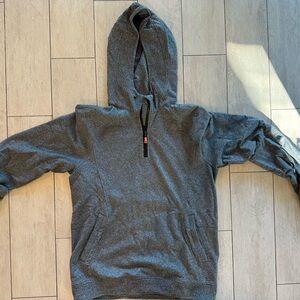 Lululemon pullover hoodie in a versatile heathered gray. Size: Medium (M)